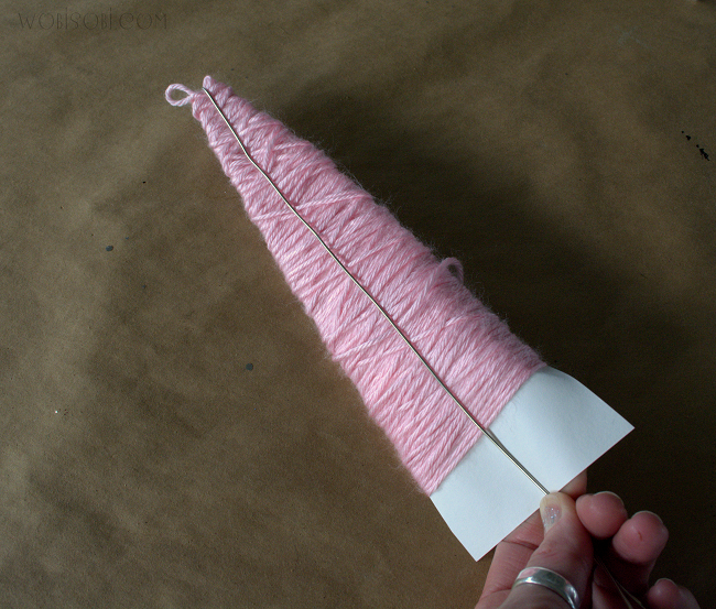 WobiSobi Little,Yarn, Bottle Brush Trees DIY