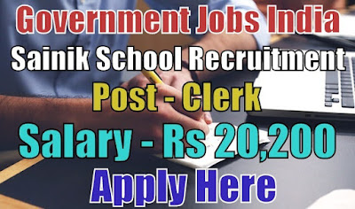 Sainik School Recruitment 2018