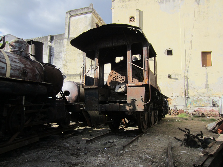 Cuban Cigars, Culture & Lifestyle Train Junk Yard, Havana, Cuba