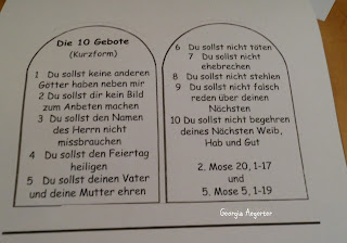 Bibelverse auswendig lernen: Die 10 Gebote in Kurzform