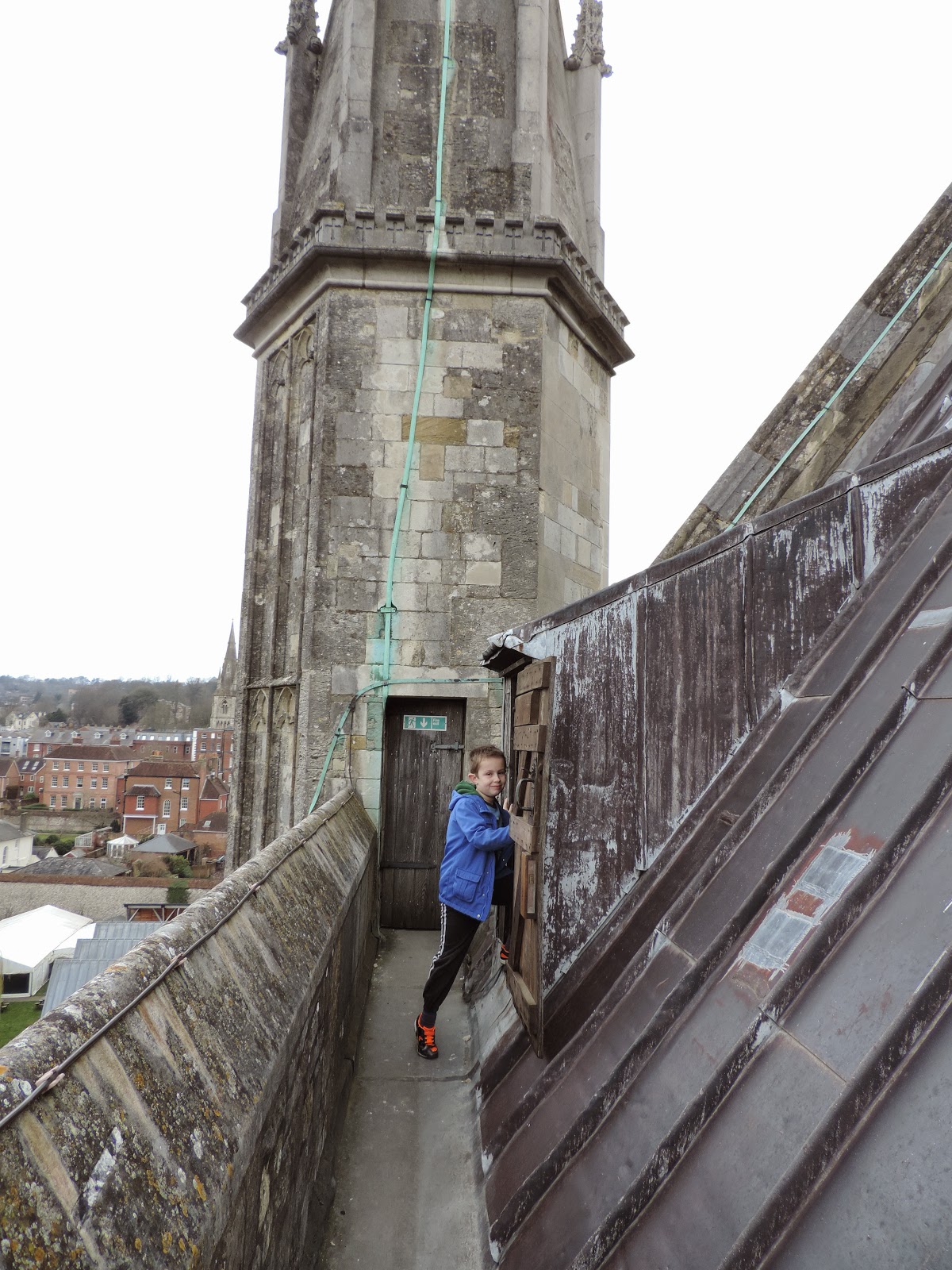 stone spiral staircase winchester cathedral tower tour review
