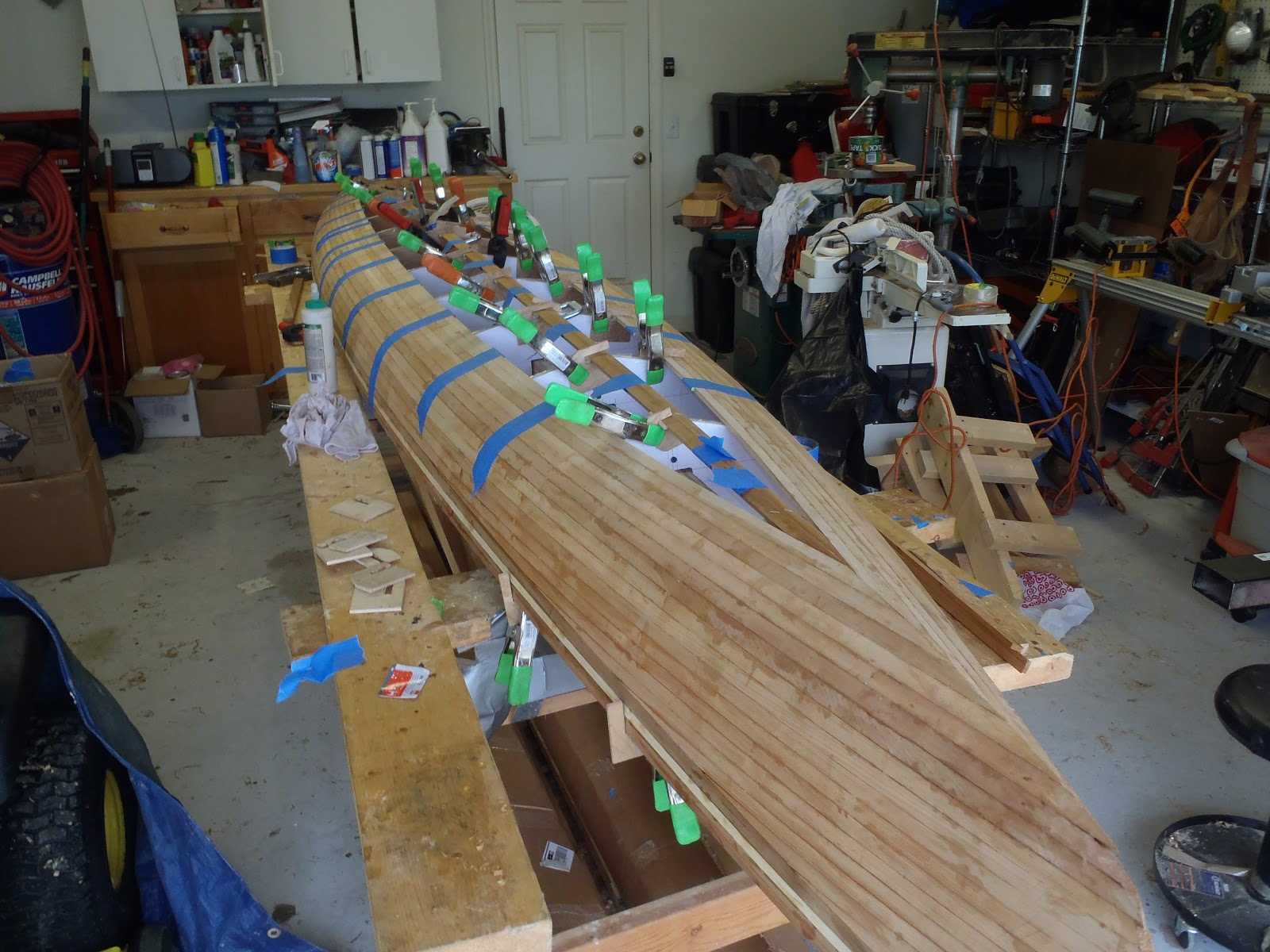 Guillemot "Simple Design" Kayak Build Installing Keel Strips