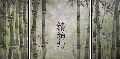 Japanese Bamboo Painting
