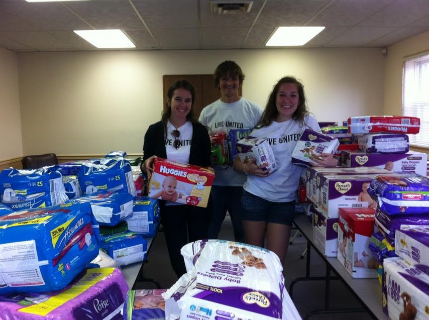 James Madison University Student United Way Diaper Drive!