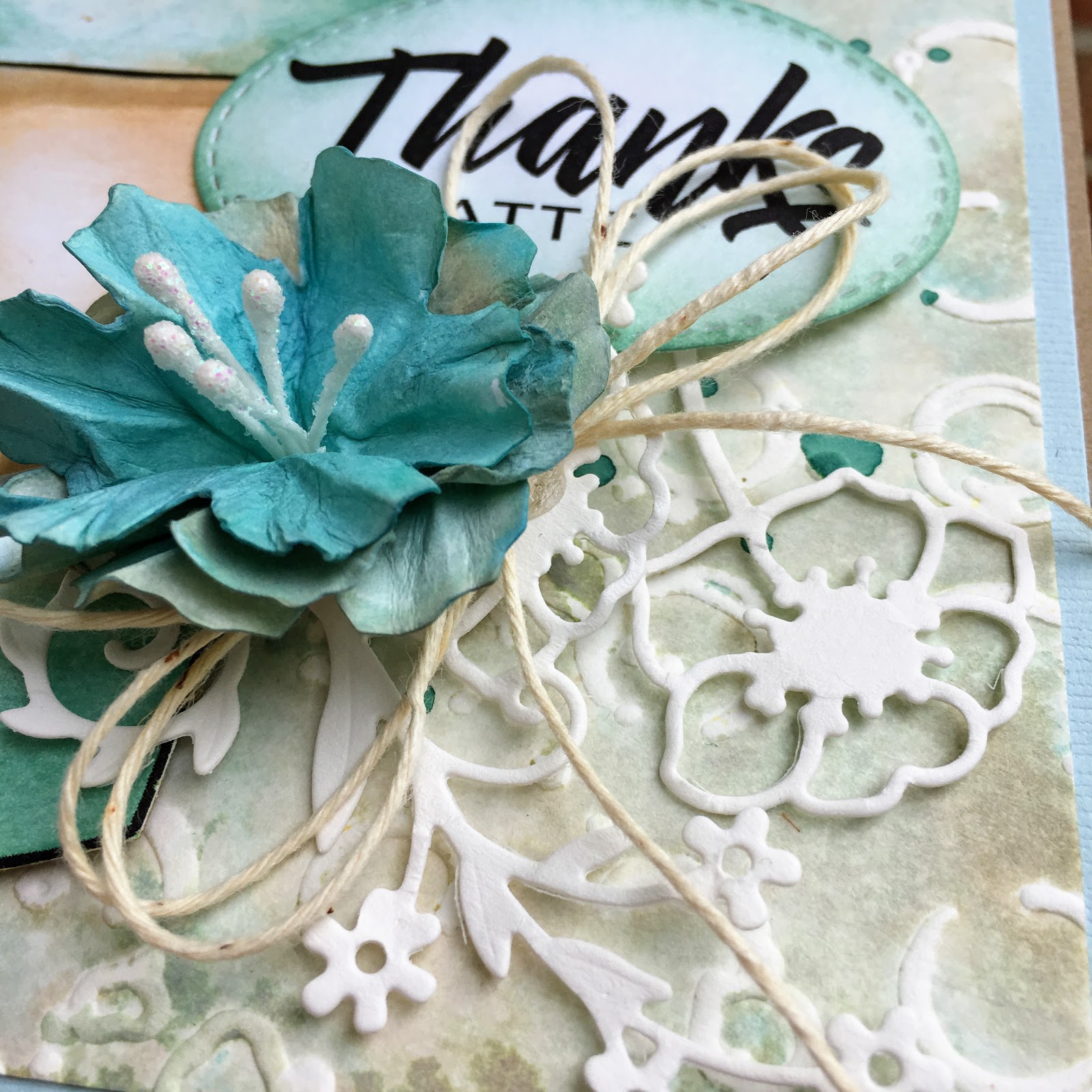 SewPaperPaint Embossing Folder Stamping Coffee Card