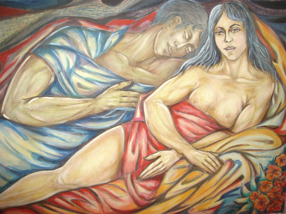 Adoration, a painting by Julio Susana