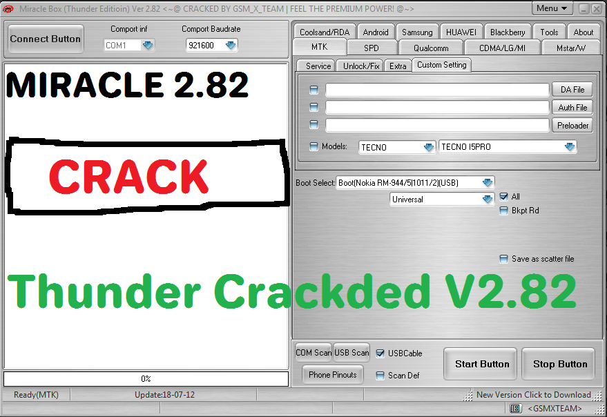 MIRACLE THUNDER 2.82 CRACK Officail WITHOUT BOX all box crack tool