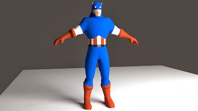 Captain America - 3D Fan Art by Jabari Dumisani Jabari Dumisani - 3D Artist