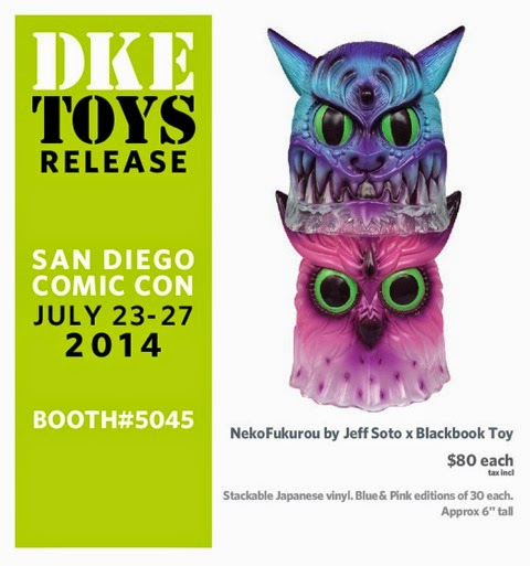 San Diego Comic-Con 2014 Exclusive NekoFukurou Vinyl Figures by Jeff Soto & Blackbook Toy
