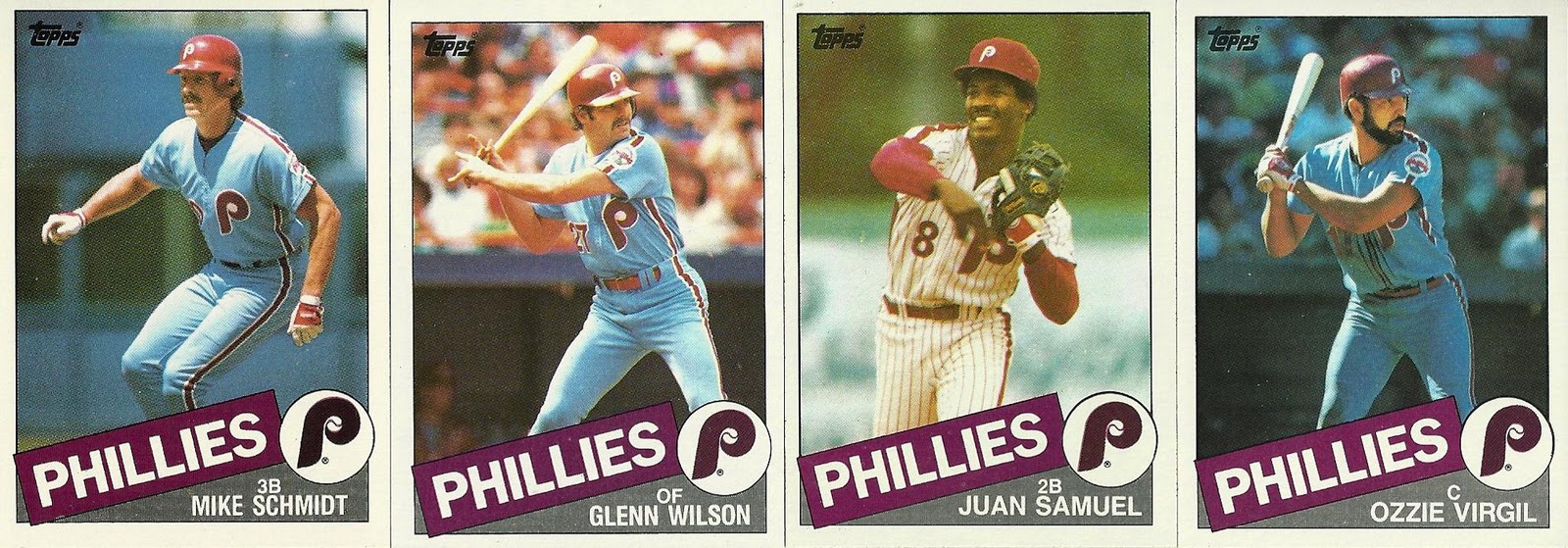 Juan Samuel autographed Baseball Card (Philadelphia Phillies) 1985