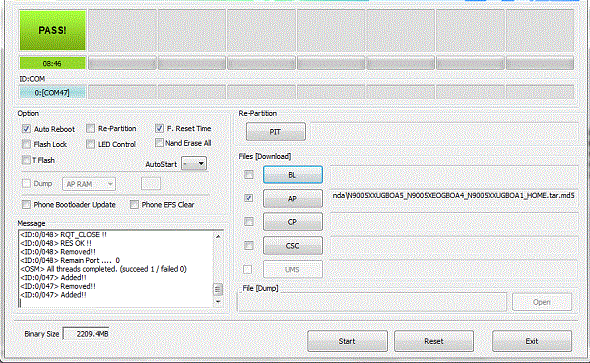 TÉLÉCHARGER ODIN3 V3.12.3.EXE