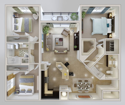 Denah Rumah 3 Kamar Denah Rumah 3 Kamar