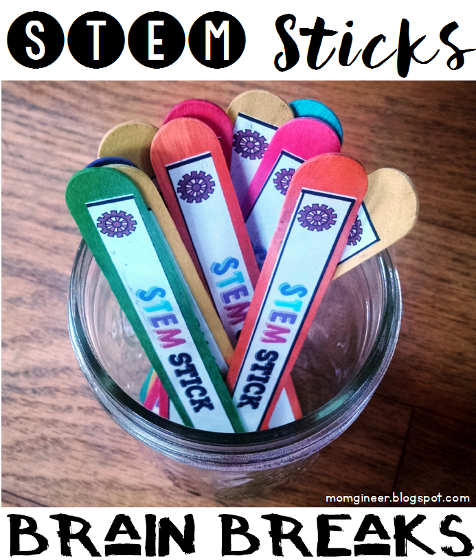 STEM Sticks for Brain Breaks momgineer