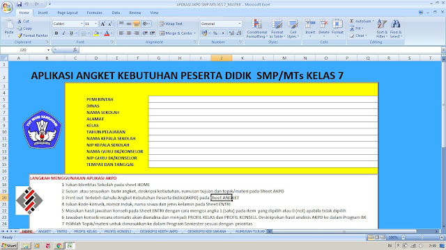 SHARE . INSPIRATE . EDUCATE APLIKASI ANGKET KEBUTUHAN