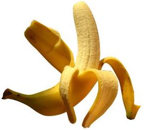 Plátano Foto de un plátano listo para comer