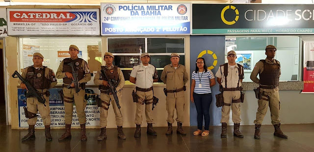 24ª CIPM instala posto policial no Terminal Rodoviário de Jacobina