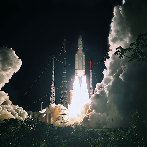 The 50th Launch of Ariane 5 at 6:01 pm EDT on May 21, 2010