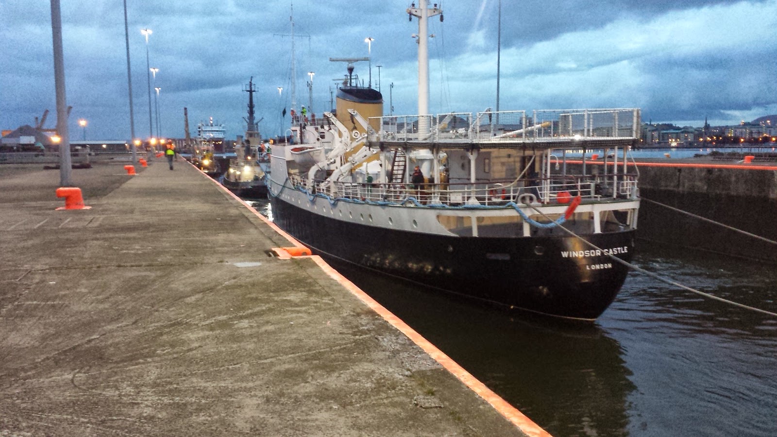 t ward shipping MV Windsor Castle now in Leith