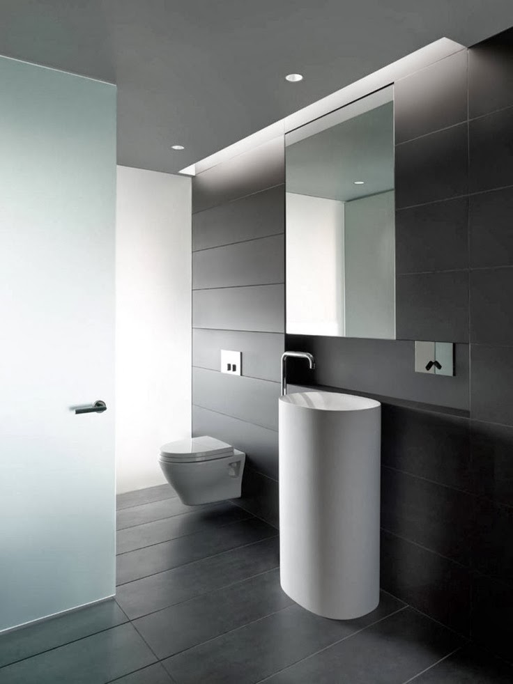 Minimalist Toilet  Idea Modern Home Design Directory