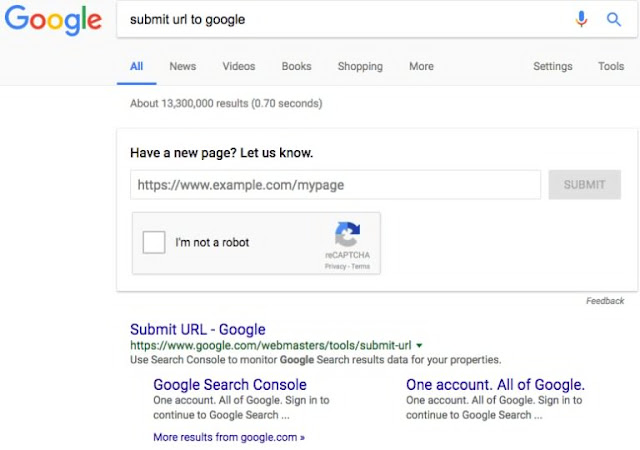 Google search result