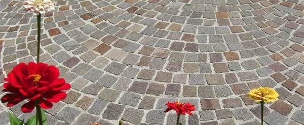 How to make porphyry paving
