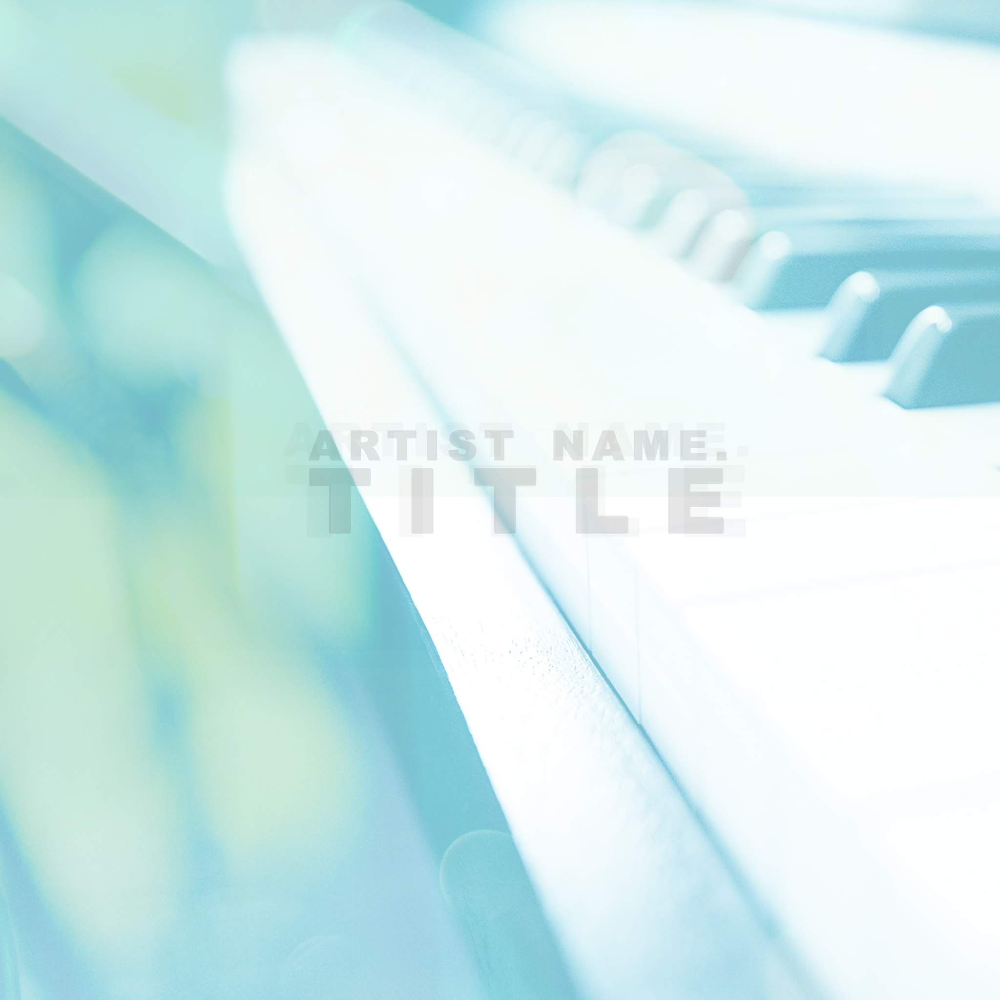 This bright colored white and blue CD cover template will make your music release look and feel more appealing. It's got a compelling and stylish 3D layout that will get fans interested in your music release whether you are distributing physical CDs online or in stores, or releasing your music digitally on Spotify, iTunes, Bandcamp, Soundcloud, CD Baby or Google Play Music. Background picture: Piano