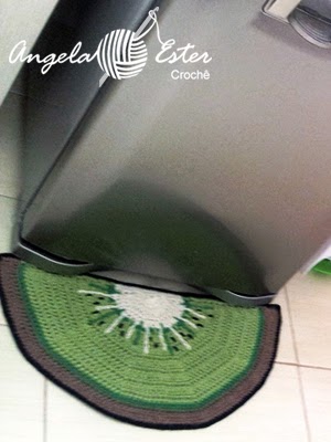 Coisas De Angela Ester Tapete Kiwi De Croche