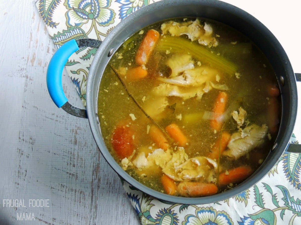 Using ingredients you were probably going to toss out anyways, you can make rich, flavorful Easy Homemade Chicken Broth at home instead.