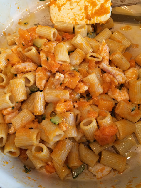 PASTA INTEGRAL CON CALABAZA