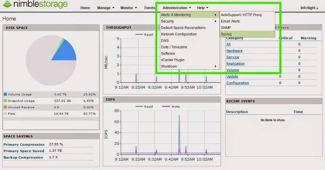 Glick's Gray Matter: Nimble Storage Syslog with Splunk