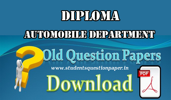 Machine Drawing Diploma Question Paper
