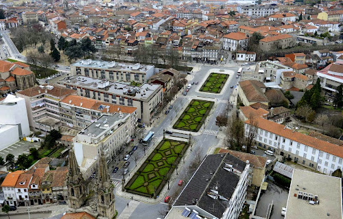 Vista aérea do Centro histórico de Guimarães