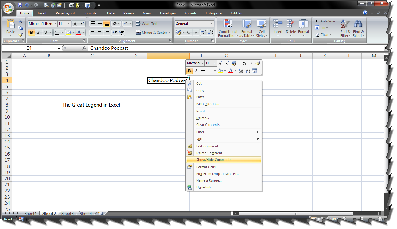 How to insert image/picture into comment box in excel