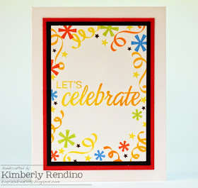 Bright Fiesta card by Kimberly Rendino | Winnie & Walter | kimpletekreativity.blogspot.com
