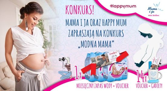 Wygraj miesięczny zapas wody Mama i ja Konkurs