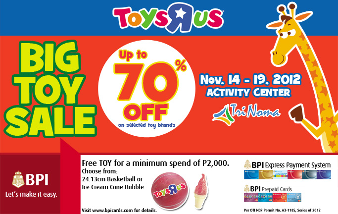 Manila Life: Toys R Us Big Toy Sale at Trinoma Activity Center