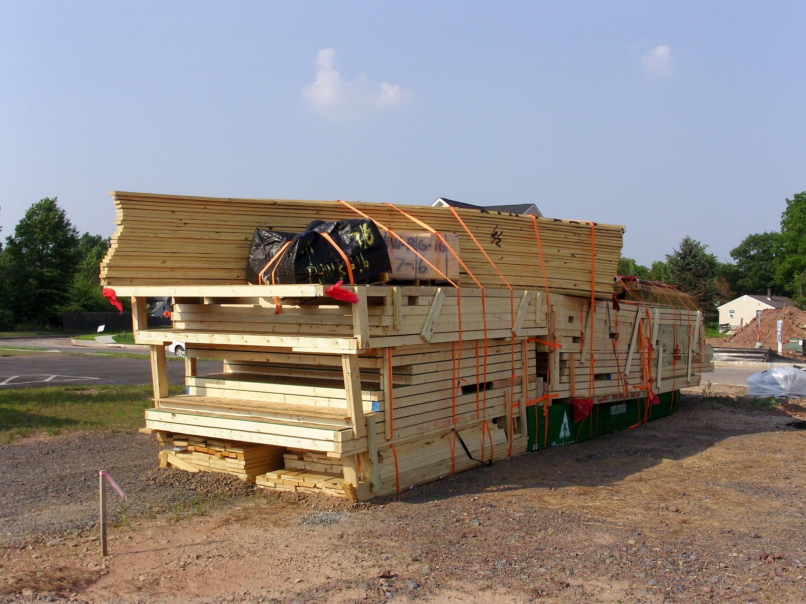 Our 1st New Home Building a Ryan Homes Milan Lumber Delivered