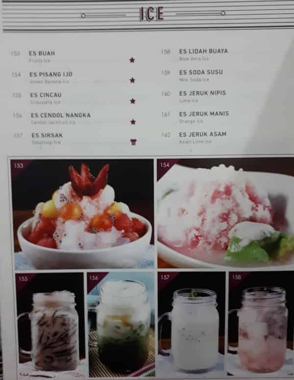 Ragam Minuman Ice (Es) Resto Anggrek Pangkalpinang Menu Special Es Resto Anggrek