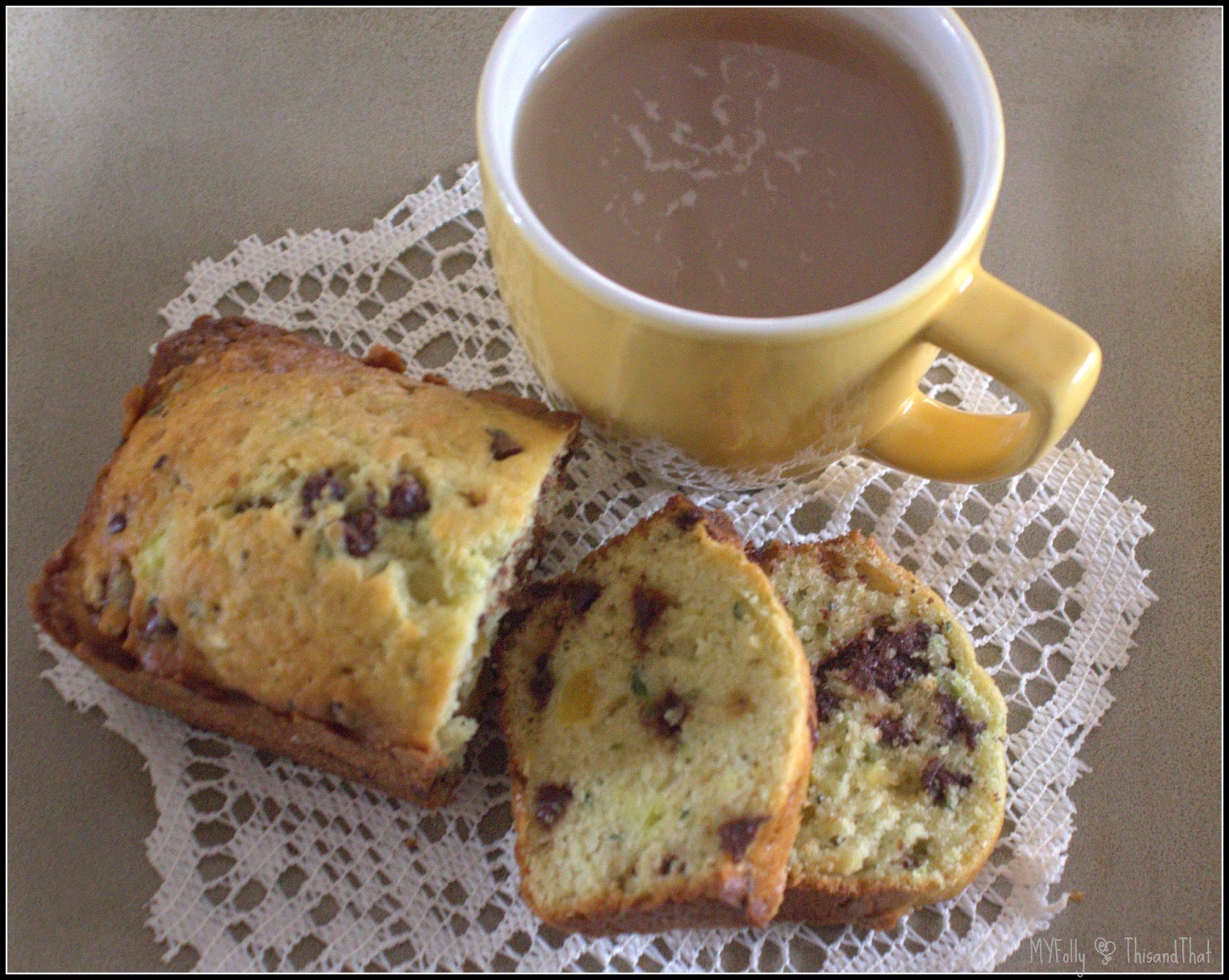 This and That: Zucchini Bread with Chocolate and Crystallized Ginger  #zucchinibread #zulkamorenasugar