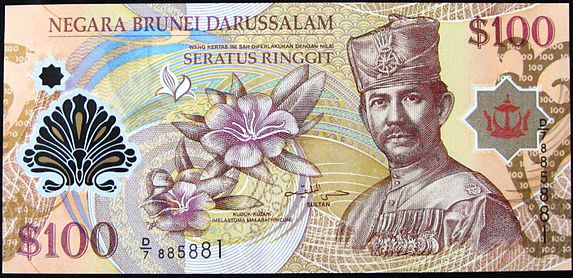 Gambar Uang Brunei Darussalam dan Nama Mata Uang Negaranya - Gambar Uang