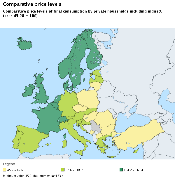 Info Deler: Wat is het goedkoopste in Europa?