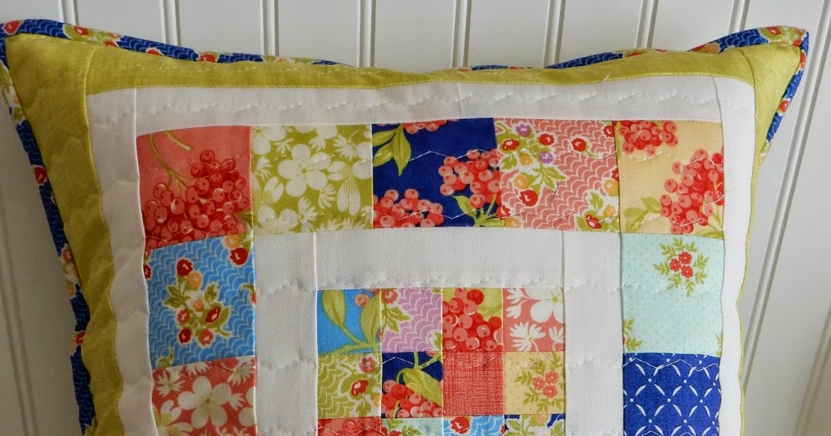 Scrappy Patchwork Pillow Tutorial A Quilting Life a quilt blog