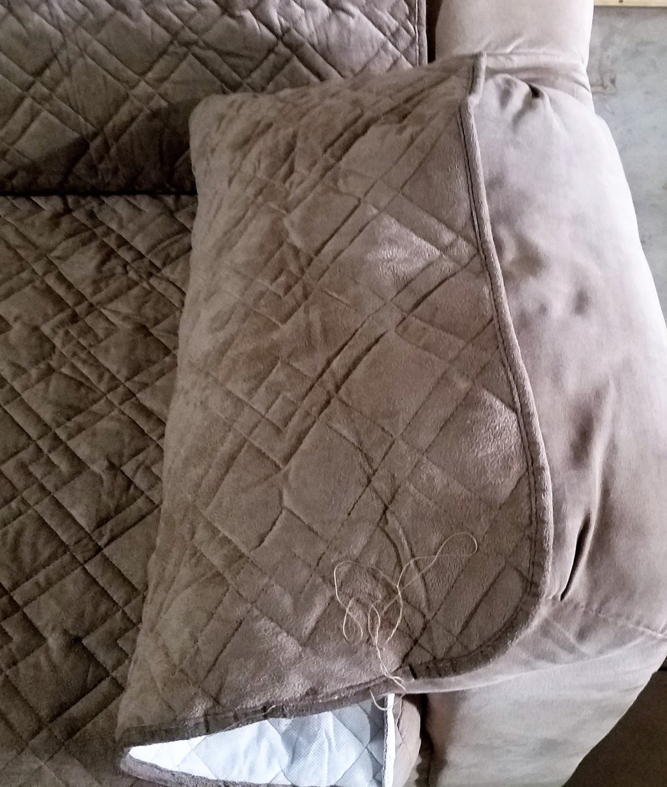 Frugal Shopping and More INNX Quilted Microfiber Sofa Protector 