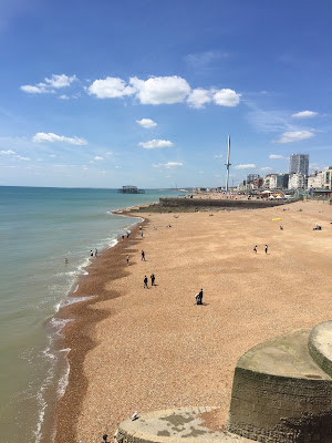 Brighton pebbled beach