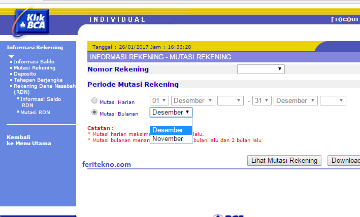 √5 Cara Cek Mutasi atau Daftar Transaksi Bank BCA | Feri Tekno