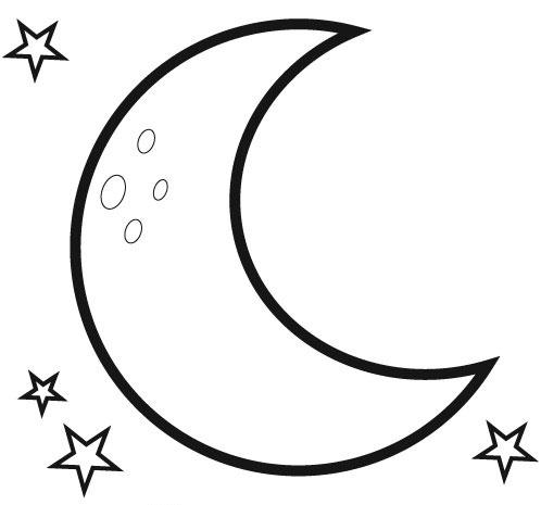 Dibujos para colorear LUNA