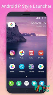 P Launcher Pie Launcher circle theme icon pack Prime APK