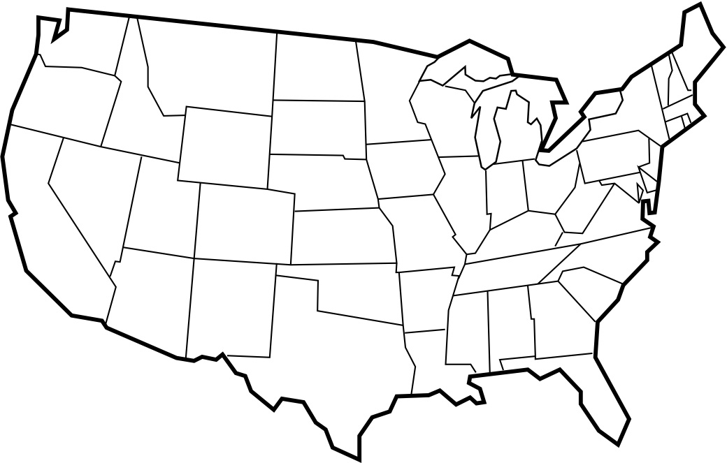 Blank Map of the United States - Free Printable Maps