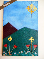 mosaico en piel bookbinding leather