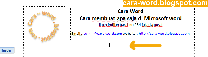 Cara Membuat Kop Surat di Word Cara Membuat Kop Surat di Word